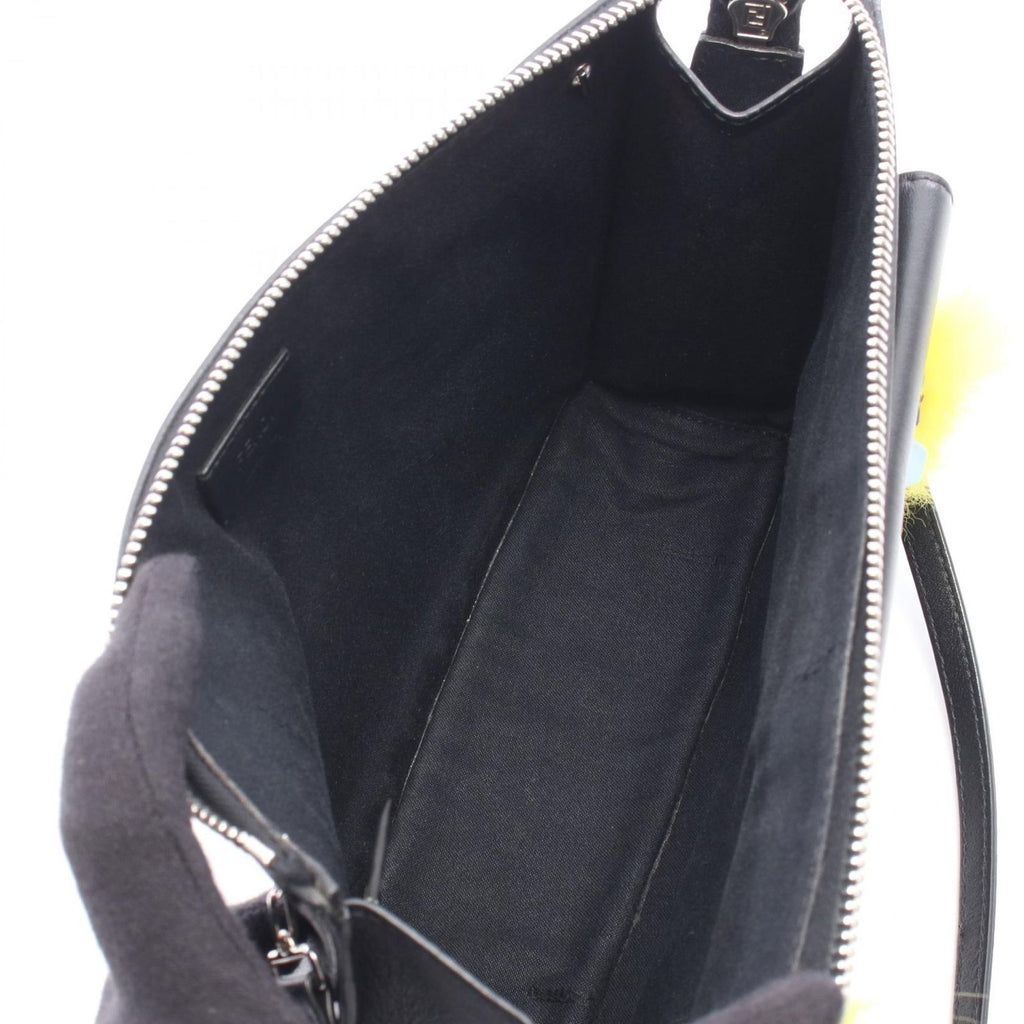 Fendi Shoulder Bag Bugs Mon Star Black Leather — view 3