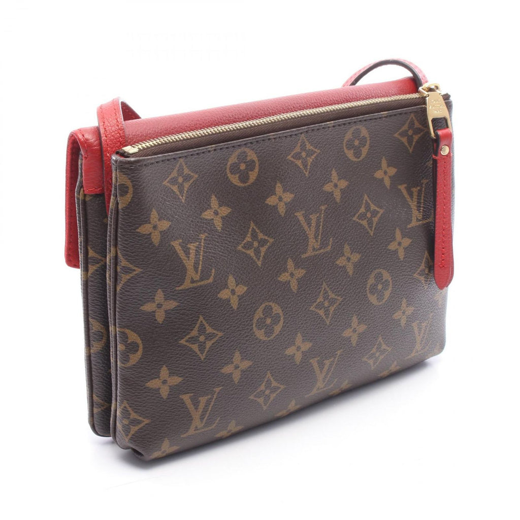 Louis Vuitton Shoulder Bag Monogram Cerise Canvas Leather — view 2