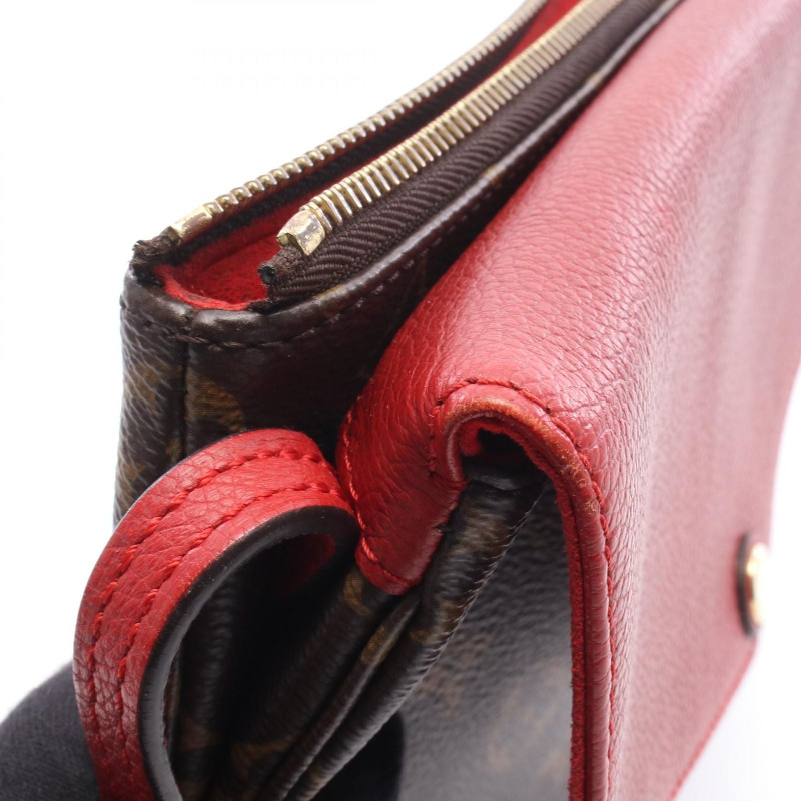 Louis Vuitton Shoulder Bag Monogram Cerise Canvas Leather — view 8