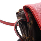 Louis Vuitton Shoulder Bag Monogram Cerise Canvas Leather — view 9