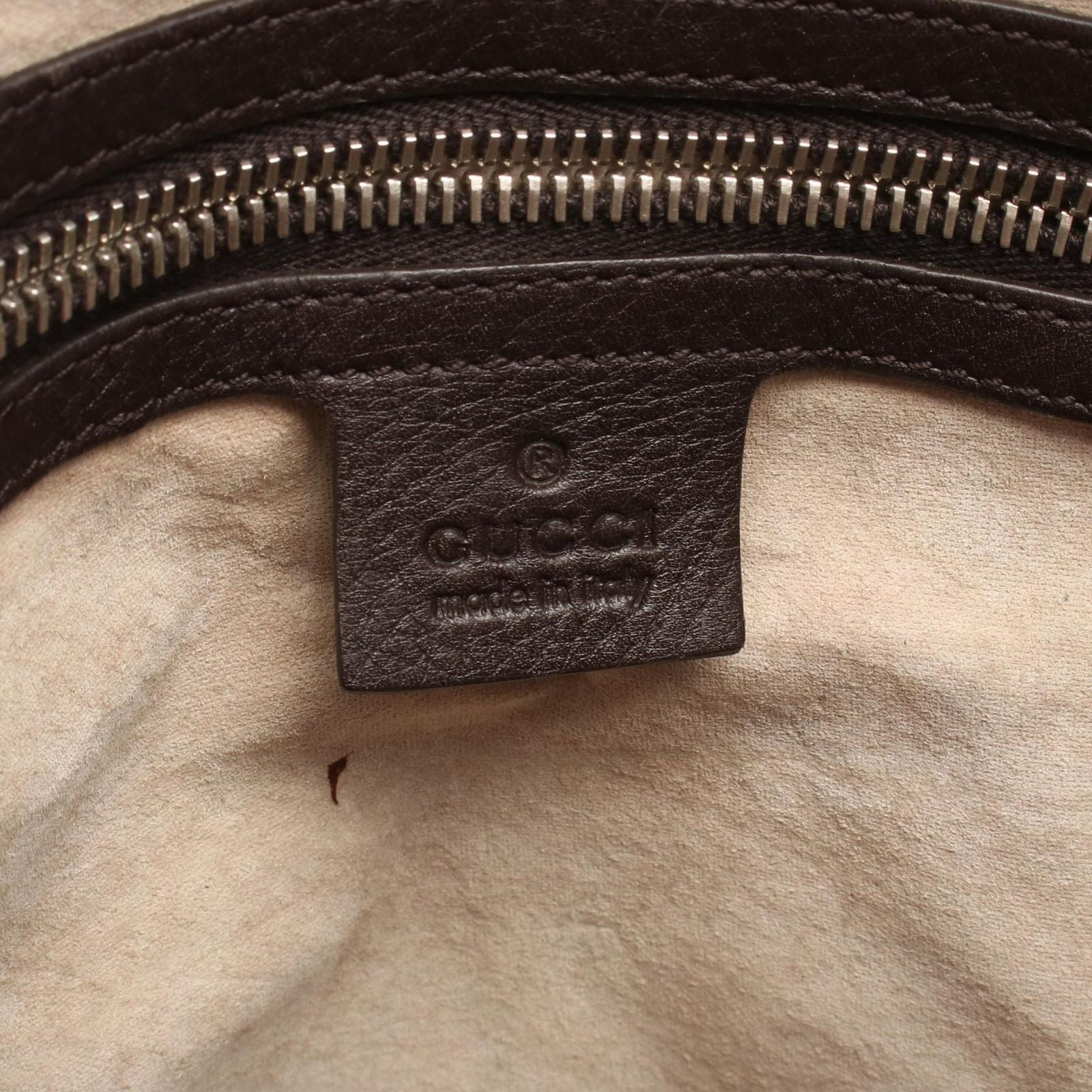 Gucci Shoulder Bag Dark Brown Leather — view 4