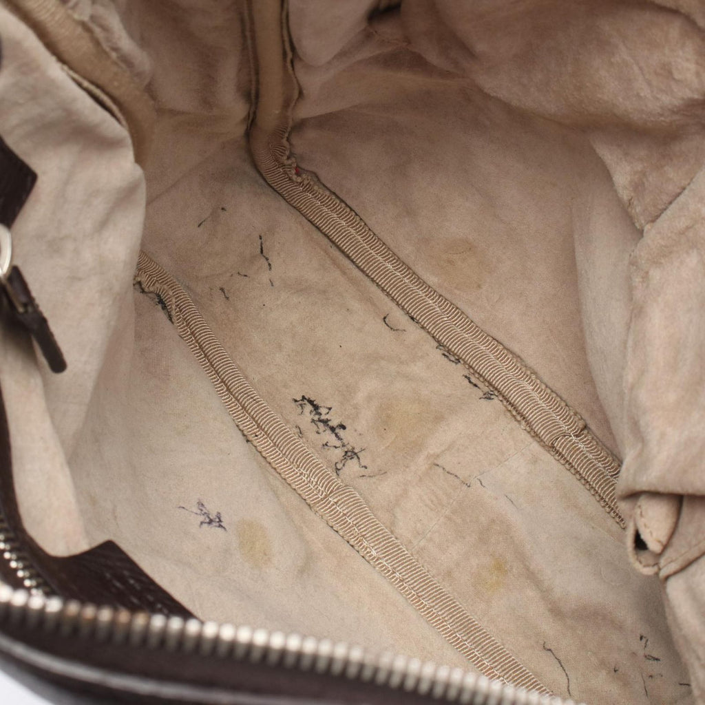 Gucci Shoulder Bag Dark Brown Leather — view 5