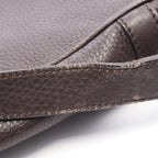 Gucci Shoulder Bag Dark Brown Leather — view 8