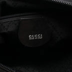 Gucci Bamboo 2-Way Black Canvas Leather Shoulder — view 4