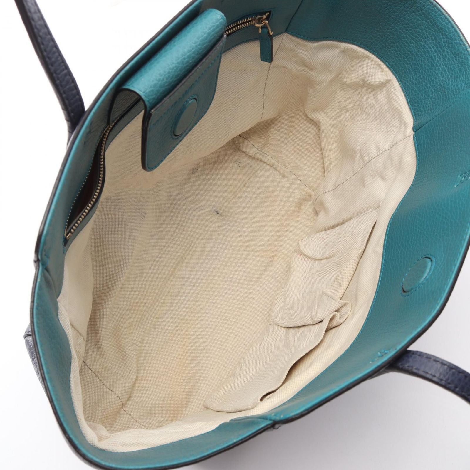 Gucci Tote Swing Blue Leather — view 3