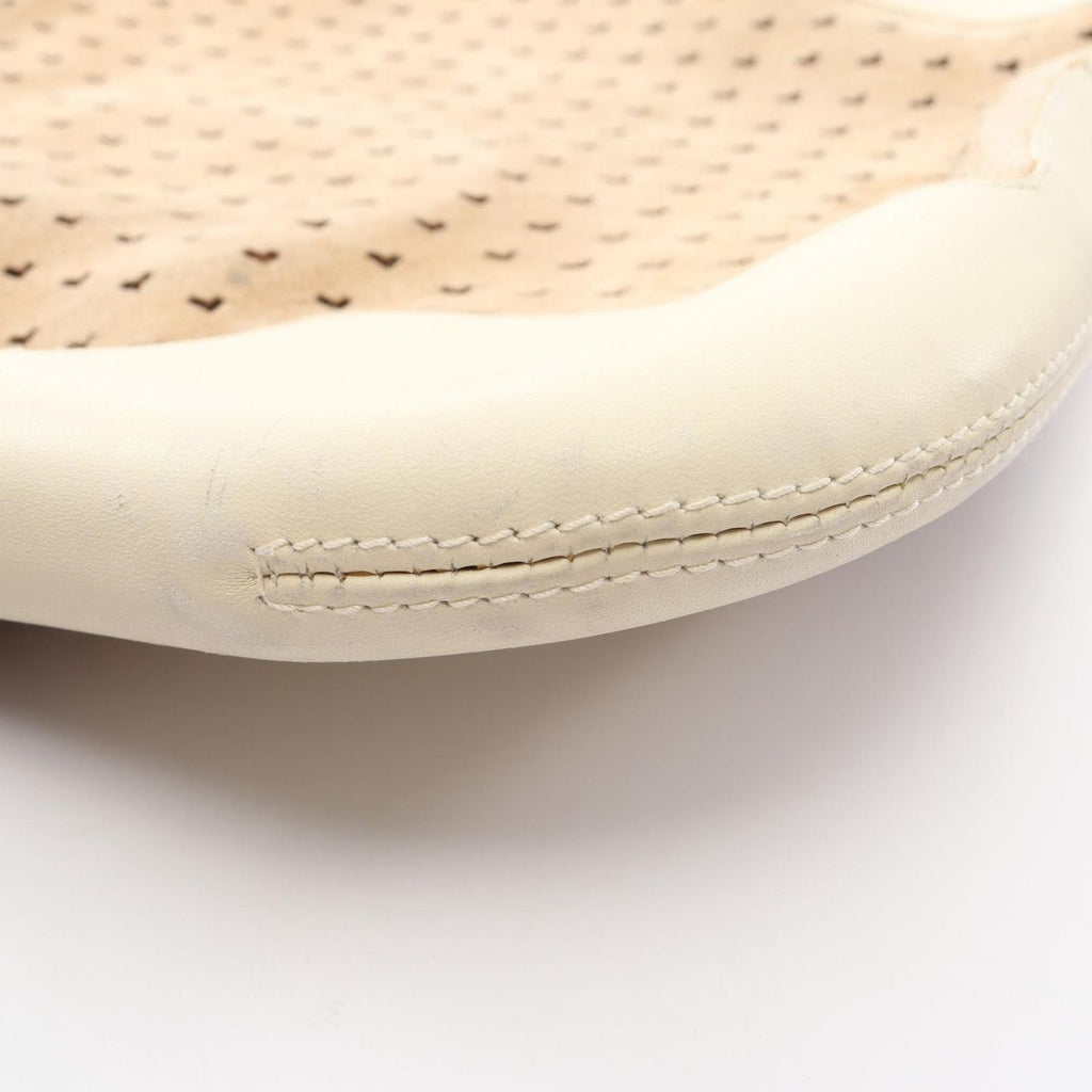 Loewe Shoulder Bag Perforated Brown Ivory Suede Leather Anagram — view 9