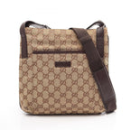 Gucci Shoulder Bag GG Canvas Beige Brown