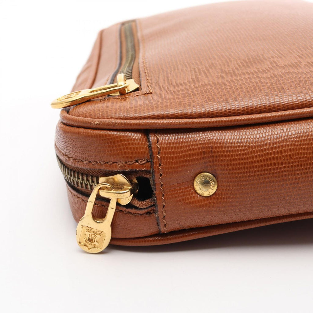 Celine Clutch Brown Leather Second — view 6