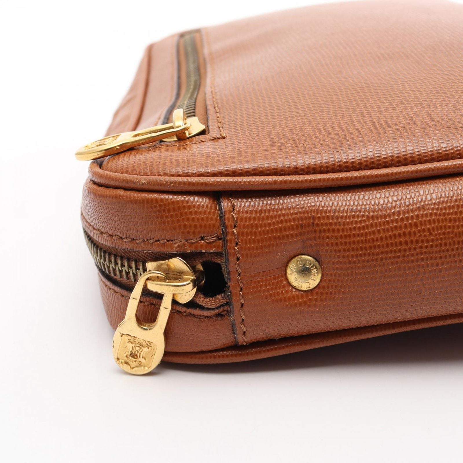 Celine Clutch Brown Leather Second — view 6