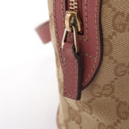 Gucci Handbag GG Canvas Beige Pink Mini Boston — view 9