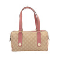 Gucci Handbag GG Canvas Beige Pink Mini Boston