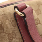 Gucci Handbag GG Canvas Beige Pink Mini Boston — view 8