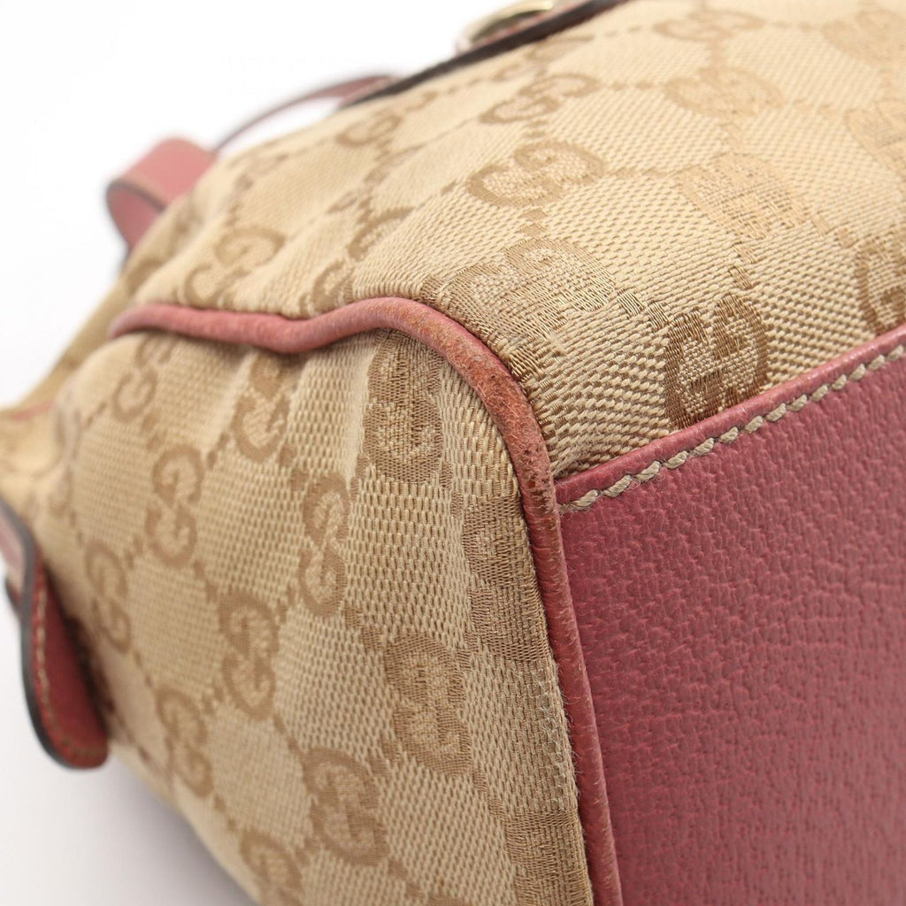 Gucci Handbag GG Canvas Beige Pink Mini Boston — view 7