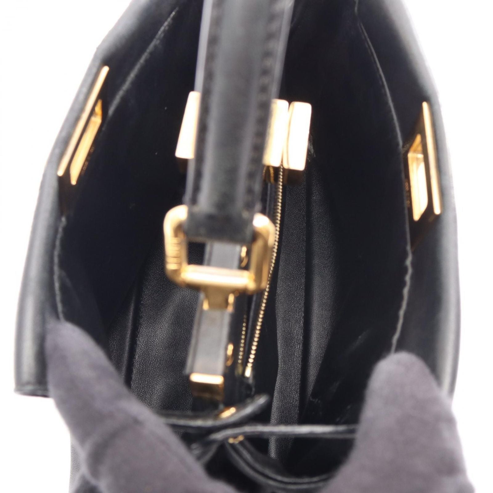 Fendi Handbag Mini Peekaboo 2-Way Black Leather — view 3