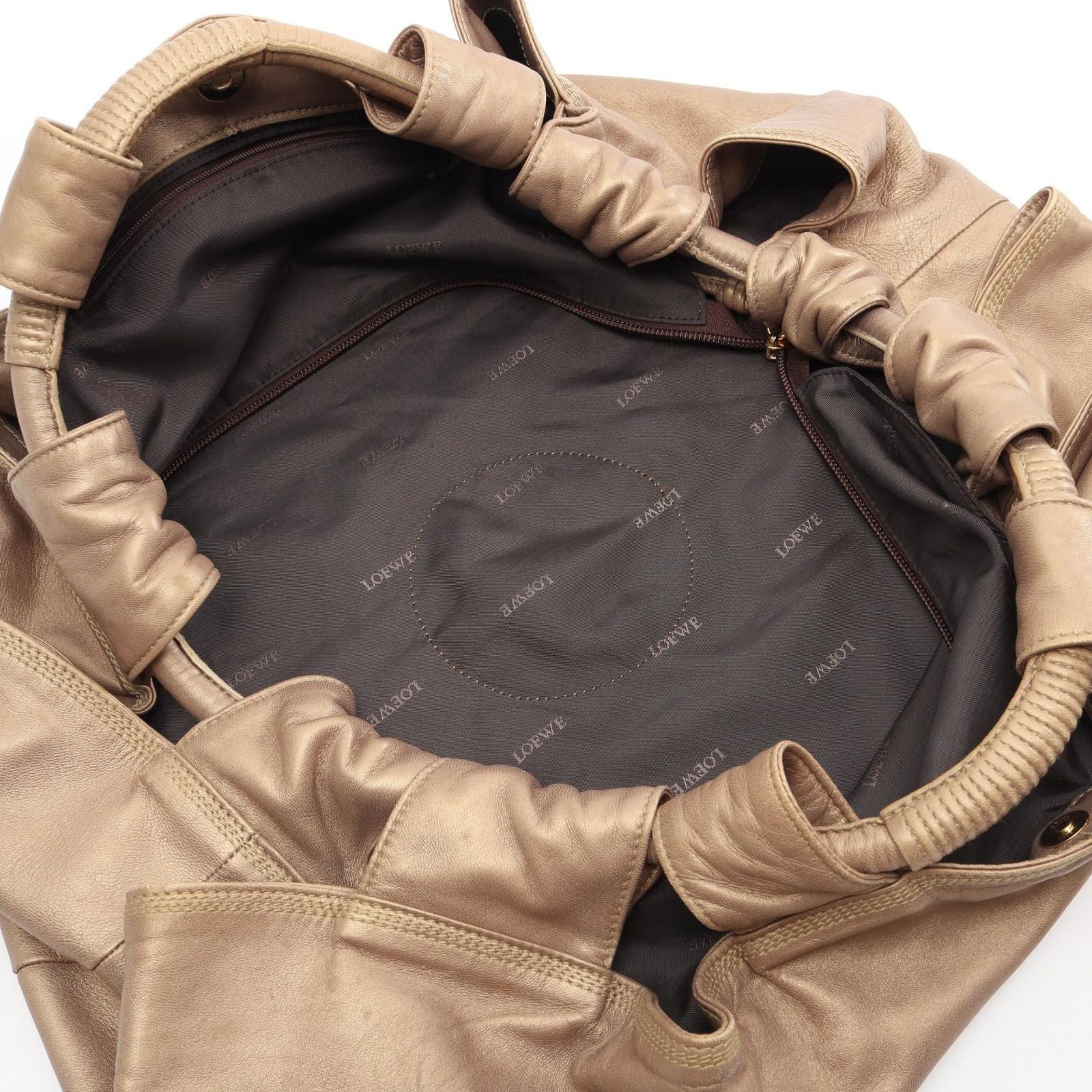 Loewe Handbag Nappa Aire Gold Leather — view 3