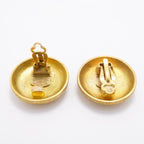 Chanel Earrings Vintage CC Logo Round — view 3