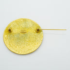 Chanel Brooch Vintage CC Logo Gold Plated — view 6
