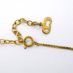 Dior Necklace CD Logo Gold Plated Rhinestone — view 4
