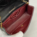 Chanel Shoulder Bag Quilted Lambskin Black Gold — view 4