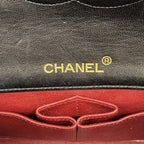 Chanel Shoulder Bag Quilted Lambskin Black Gold — view 5