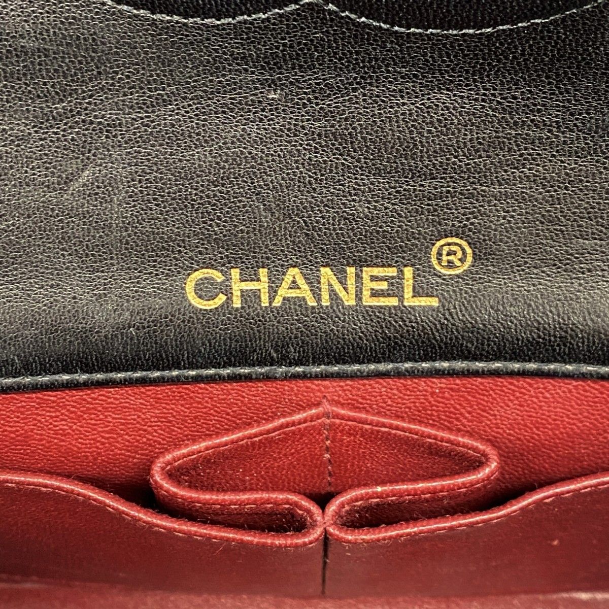 Chanel Shoulder Bag Quilted Lambskin Black Gold — view 5
