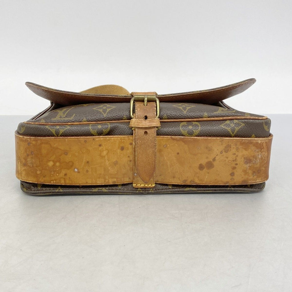 Louis Vuitton Shoulder Bag Monogram Cartouchiere GM Brown — view 3