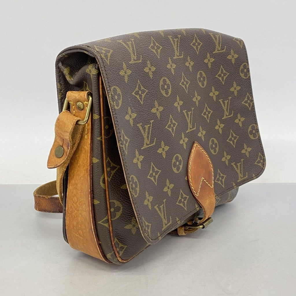 Louis Vuitton Shoulder Bag Monogram Cartouchiere GM Brown — view 2