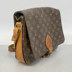 Louis Vuitton Shoulder Bag Monogram Cartouchiere GM Brown — view 2