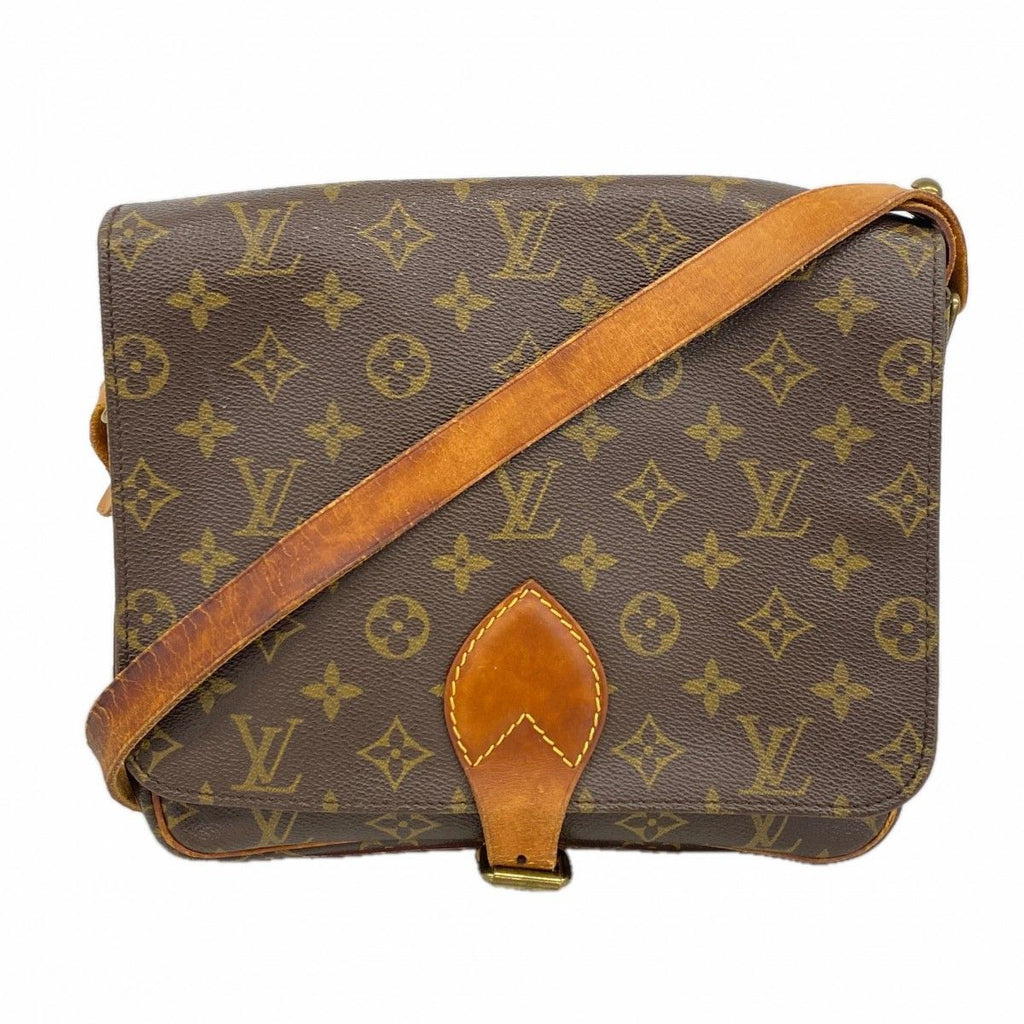 Louis Vuitton Shoulder Bag Monogram Cartouchiere GM Brown