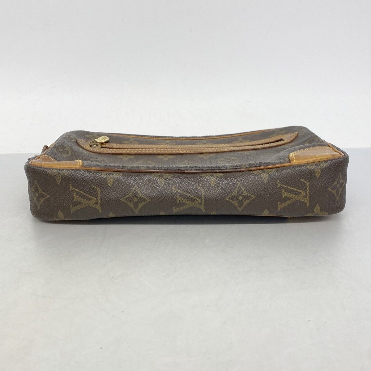 Louis Vuitton Clutch Monogram Marly Dragonne GM Brown — view 3