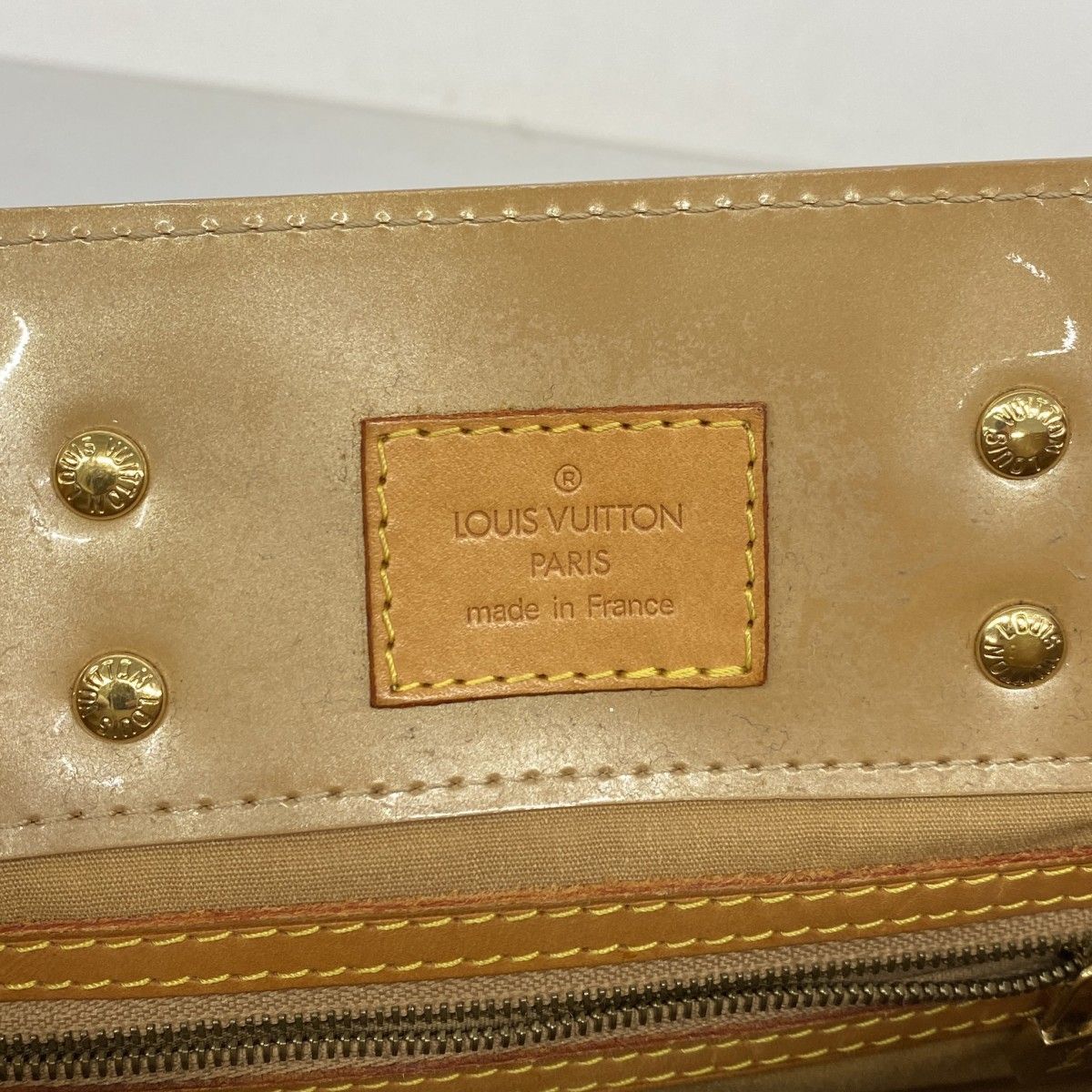 Louis Vuitton Handbag Vernis Reed PM Noisette — view 5