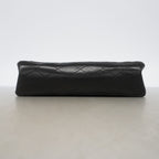 Chanel Shoulder Bag Quilted Lambskin Black Gold — view 3