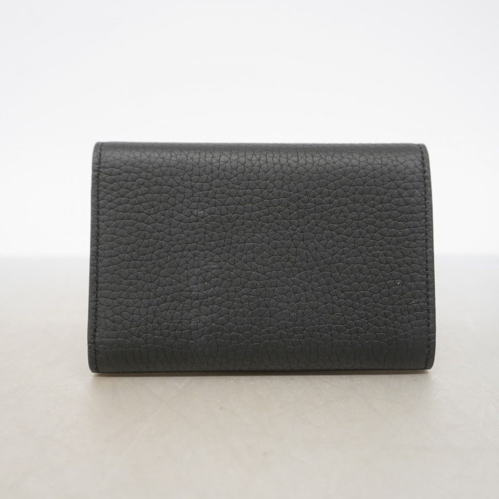 Louis Vuitton Trifold Wallet Taurillon Portefeuille Capucines Noir — view 7