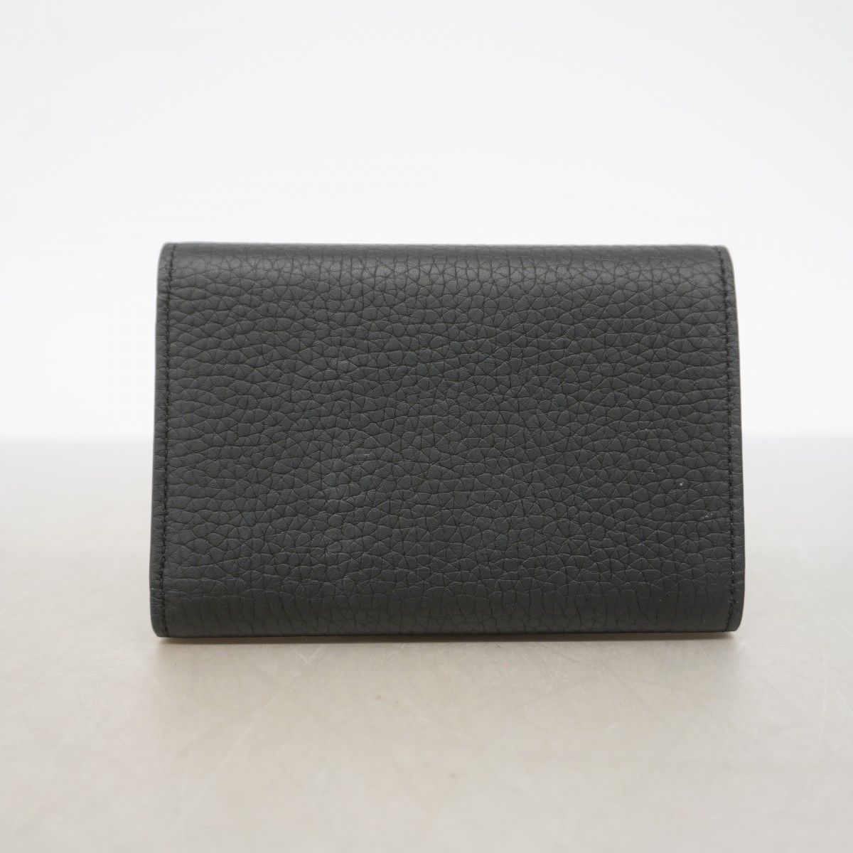 Louis Vuitton Trifold Wallet Taurillon Portefeuille Capucines Noir — view 7