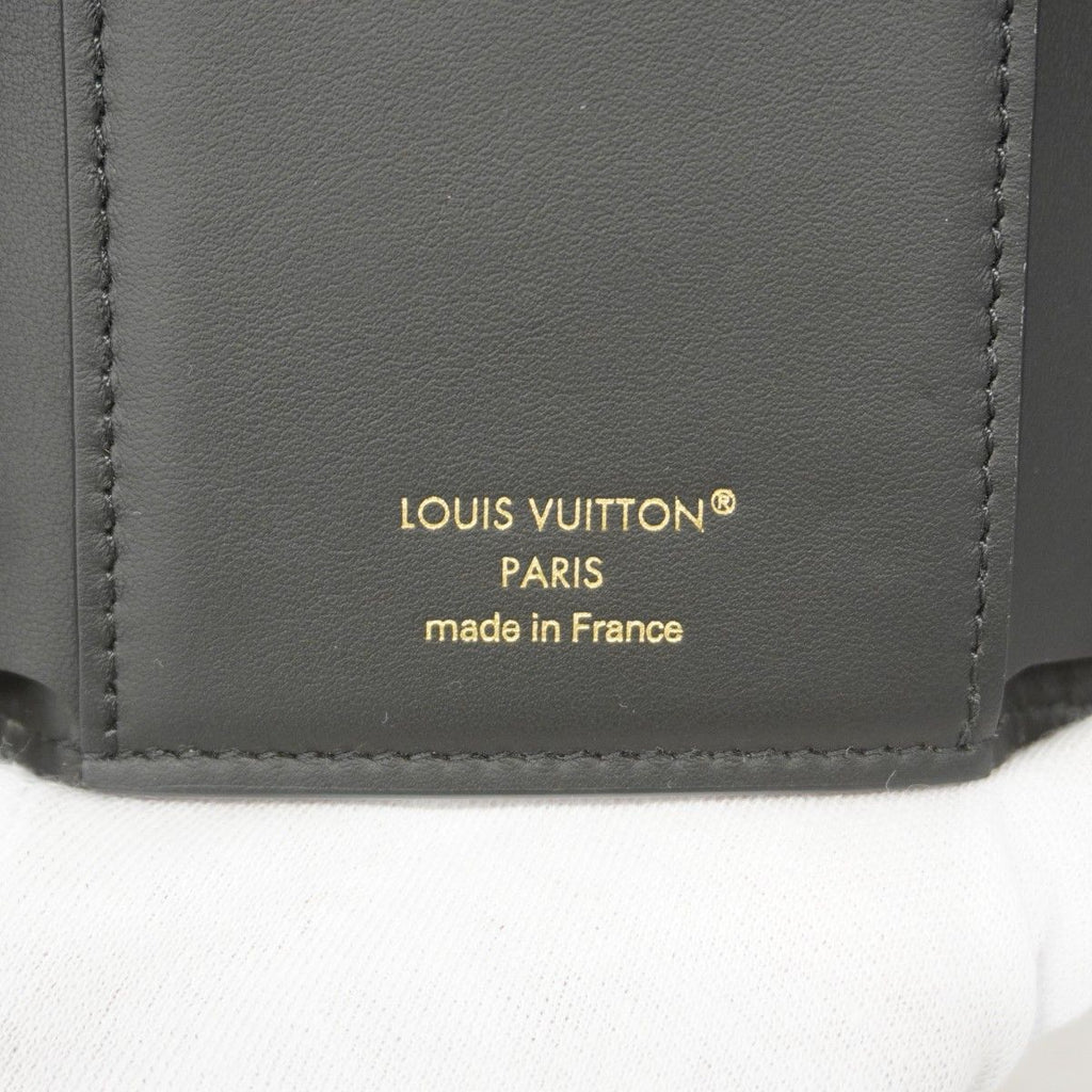 Louis Vuitton Trifold Wallet Taurillon Portefeuille Capucines Noir — view 4