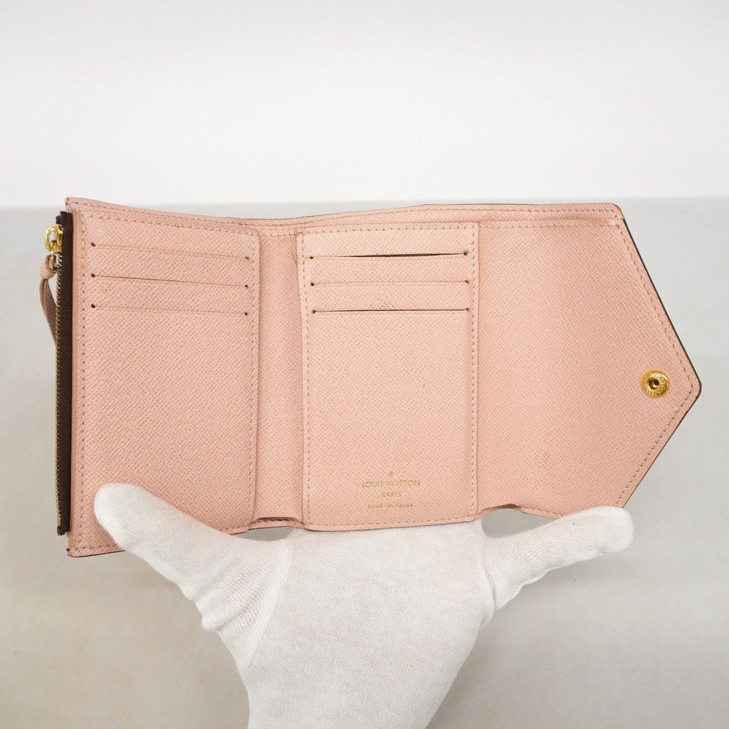 Louis Vuitton Trifold Wallet Monogram Portefeuille Victorine Rosevalerine — view 3