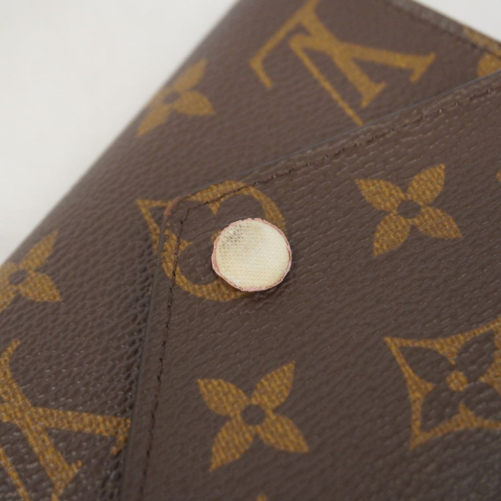 Louis Vuitton Trifold Wallet Monogram Portefeuille Victorine Rosevalerine — view 8
