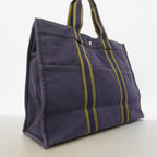 Hermes Tote Fourre Tout MM Canvas Navy Silver — view 2