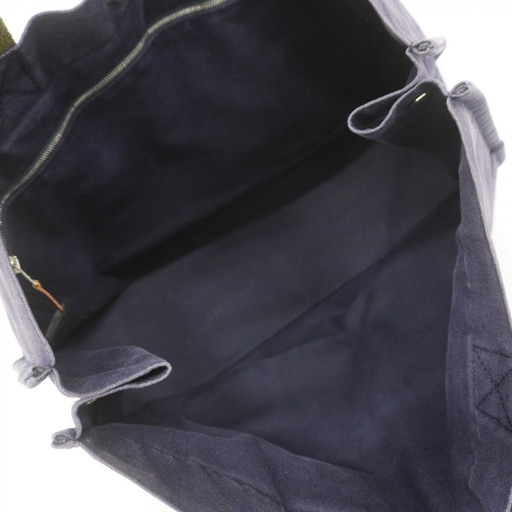 Hermes Tote Fourre Tout MM Canvas Navy Silver — view 4