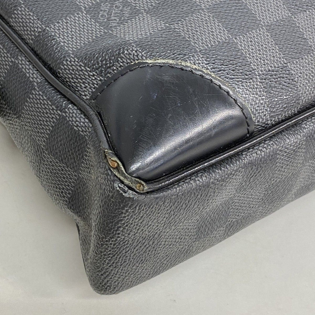 Louis Vuitton Briefcase Damier Graphite Porte Documents Voyage Black Gray — view 6