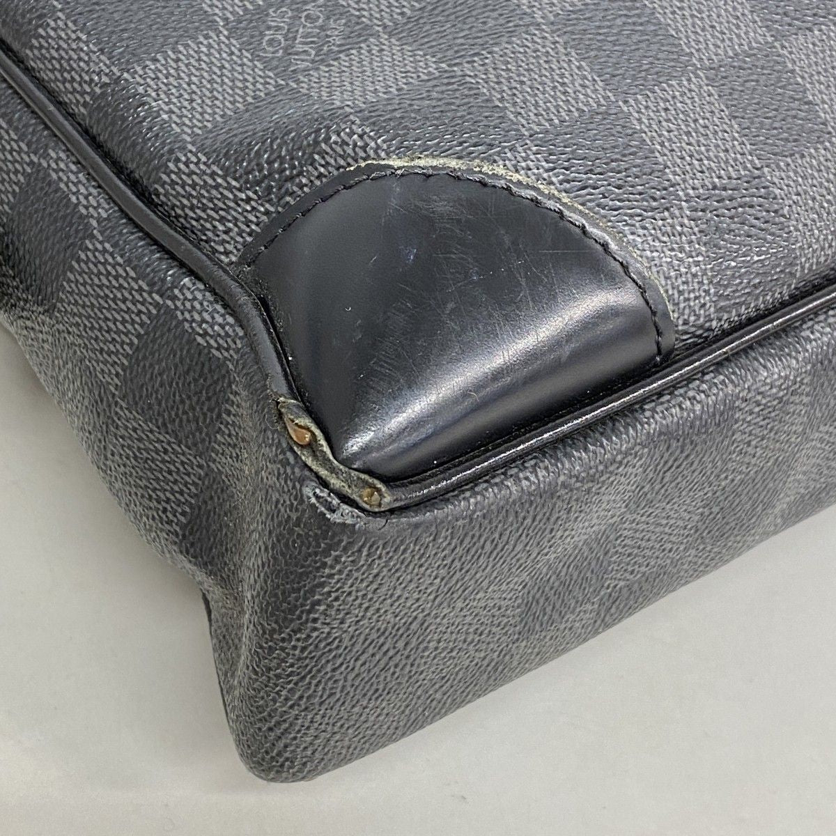 Louis Vuitton Briefcase Damier Graphite Porte Documents Voyage Black Gray — view 6