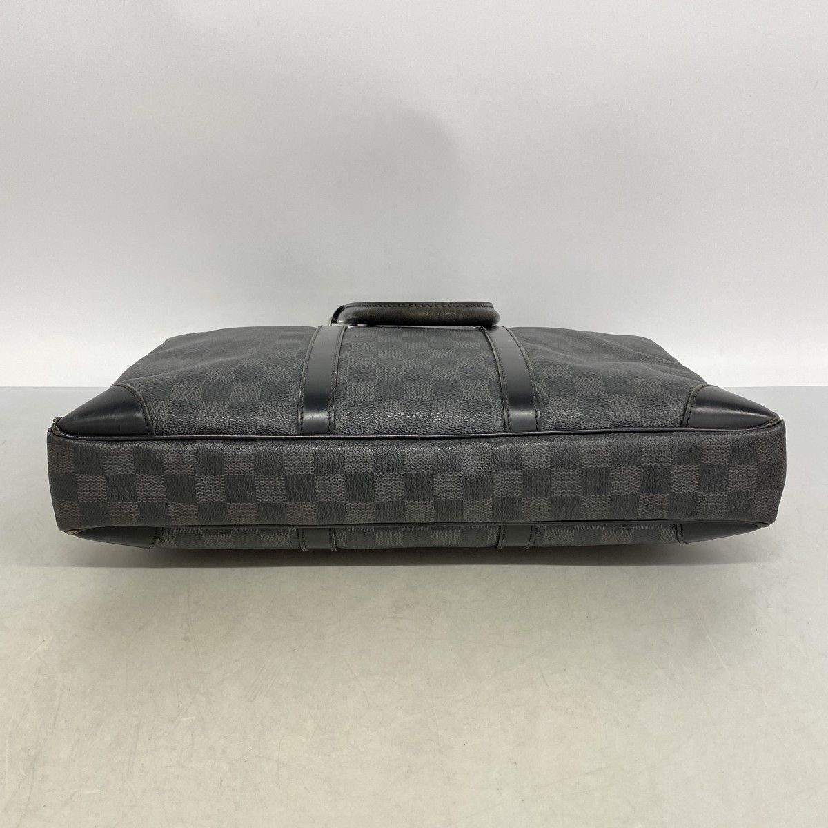 Louis Vuitton Briefcase Damier Graphite Porte Documents Voyage Black Gray — view 3