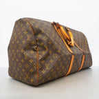 Louis Vuitton Boston Bag Monogram Keepall 55 Brown — view 2