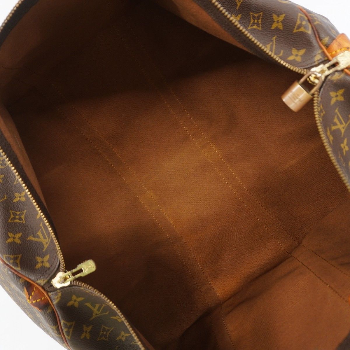 Louis Vuitton Boston Bag Monogram Keepall 55 Brown — view 4