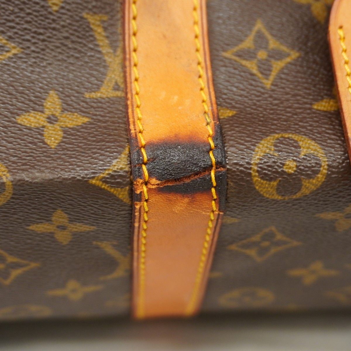 Louis Vuitton Boston Bag Monogram Keepall 55 Brown — view 7