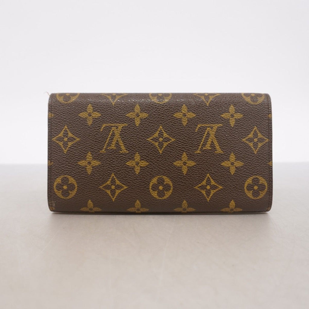 Louis Vuitton Trifold Wallet Monogram Portefeuille International Brown — view 8