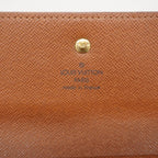 Louis Vuitton Trifold Wallet Monogram Portefeuille International Brown — view 4