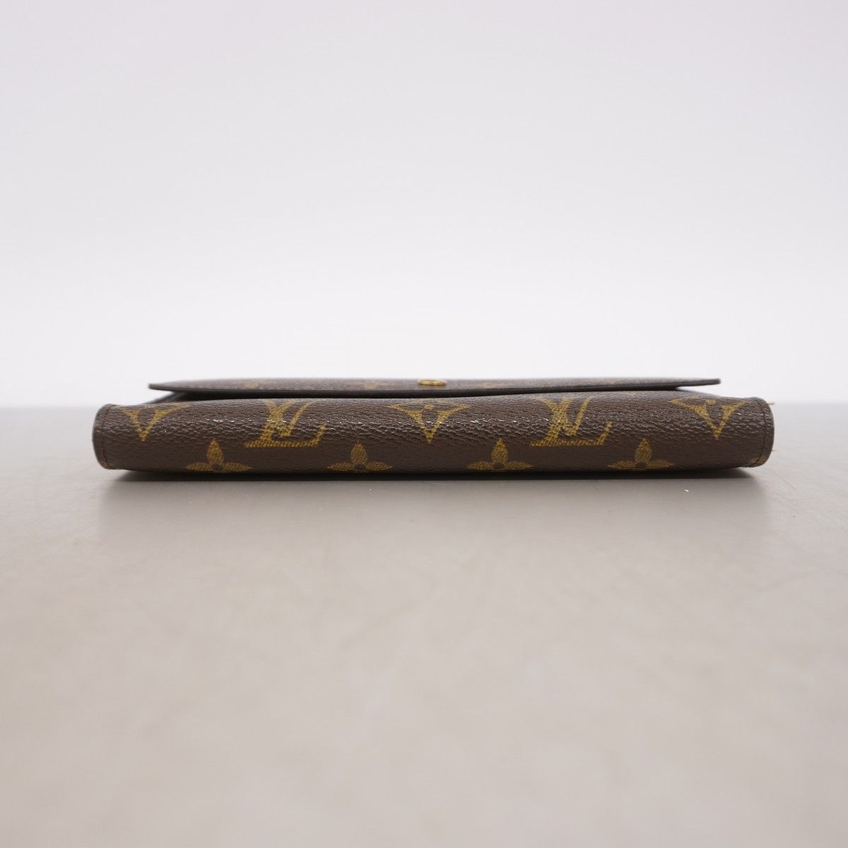 Louis Vuitton Trifold Wallet Monogram Portefeuille International Brown — view 2