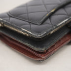 Chanel Wallet Quilted Lambskin Black Silver — view 5