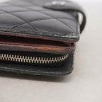 Chanel Wallet Quilted Lambskin Black Silver — view 7